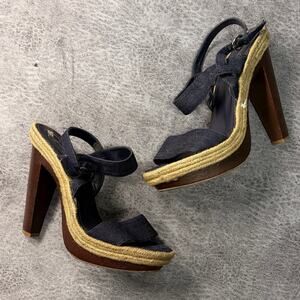 Jessica Simpson Denim and Cork Heels